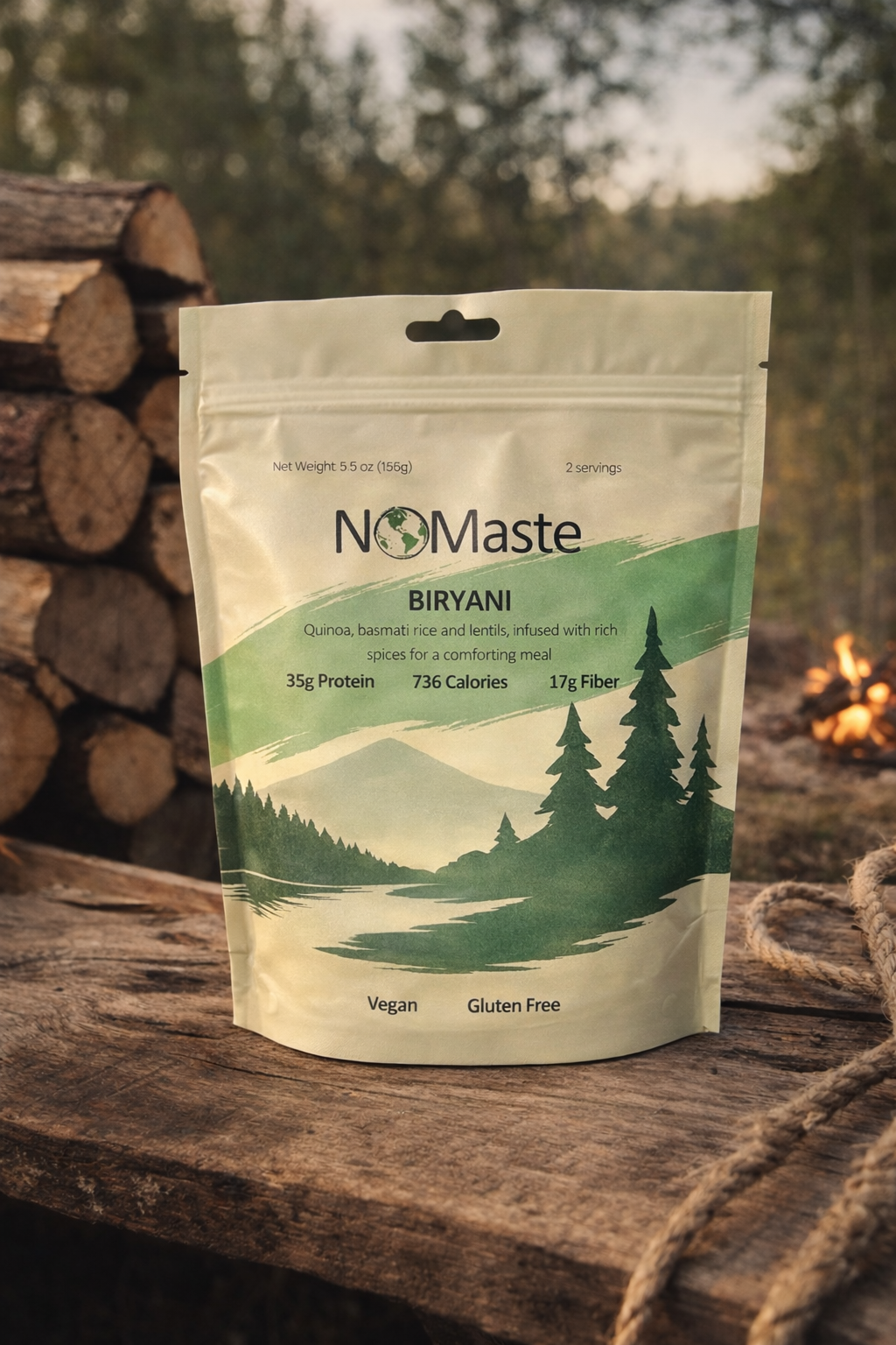 Vegan Biryani | Freeze-Dried Backpacking Meal | NOMaste – Nomaste