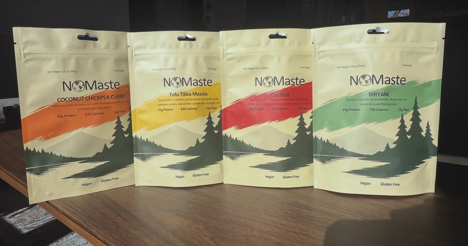 NOMaste variety pack with all four meal flavors